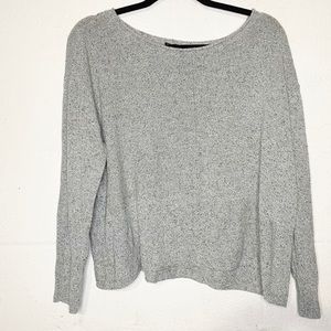 Eileen fisher | large | marled silk blend knit boxy sweater